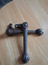 2 Vintage Stair Grippers, Carpet Runner Grips, Clips , Art Deco, Cast Iron