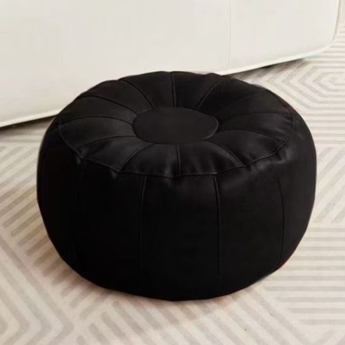 Unstuffed faux leather round - unstuffed,