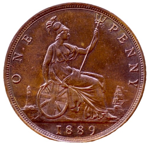 Great britain penny 1889 - great,