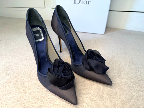 Christian dior navy - dior, satin