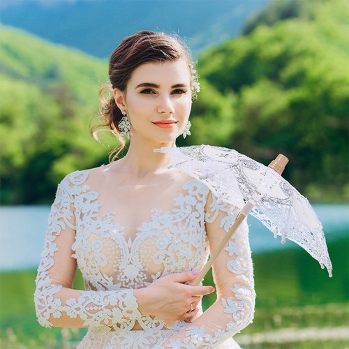 Lace umbrella for women - lace,