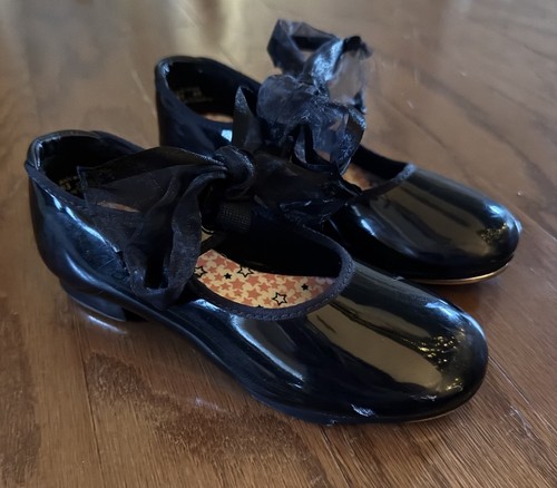 Capezio black patent teletone - black,