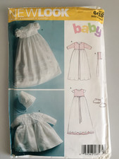 # NEW - NEW LOOK CHRISTENING GOWN 6418 - SIZE 7 - 24 POUNDS IN WEIGHT
