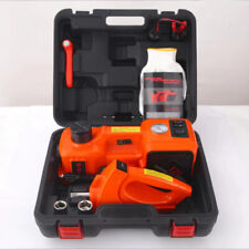 5 Ton 12V Car Jack Electric Hydraulic Jack Kit 45CM + Wrench LED Light Inflator