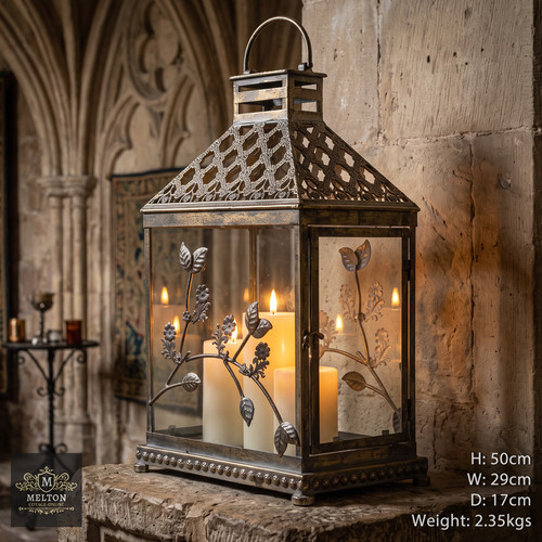 Candle lantern vintage style - lantern,