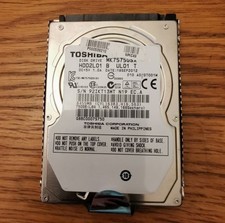 Toshiba 750GB 2.5 WD Sata Hard