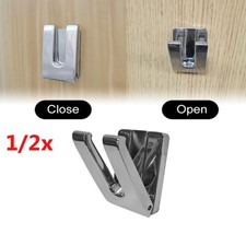 1/2x Chrome Coat Towel Hook