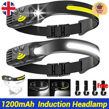 2X LED Head Torch Rechargeable