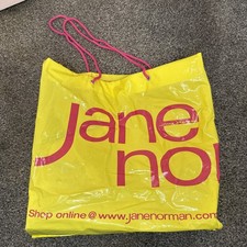 Jane Norman Pink Mini Plastic Shopper Carrier Bag vintage y2k 00s retro jane nor
