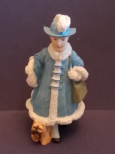 Dolls house lady - dog, and