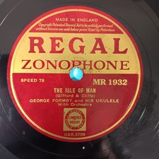 Riding in the TT Races / The Isle of Man - George Formby (1936) 78rpm. VGC.