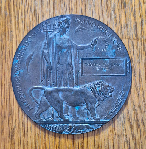 Ww1 british death penny - ww1,