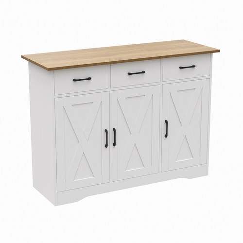 White sideboard cabinet - white,
