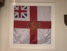 ritish 43rd Foot Regimental Colours ( Reproduction) set in glassless frame 