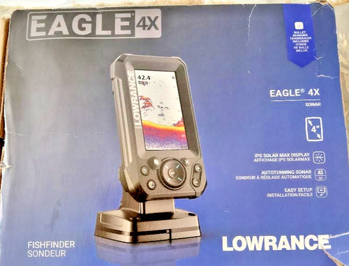 Lowrance eagle sonar with - 4x,