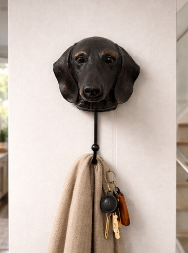 Black labrador dog head - labrador, wall