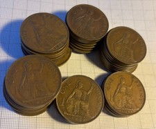 Set of 50 Old English Pennies