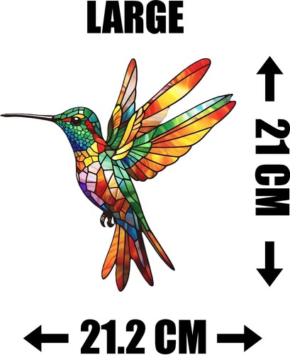Hummingbird decorative stained - hummingbird,