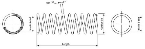 Sp2186 monroe coil spring - monroe, for