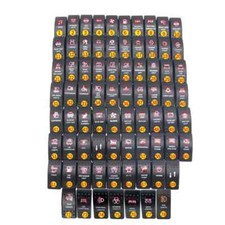 5/7pin Red LED Light Rocker