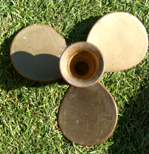 Brass boat propeller - brass,