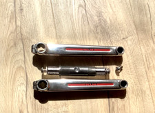 Redline 401 flight cranks, 177mm, full wrap, single pinch,old school bmx