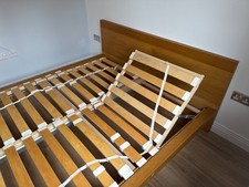 Ikea MALM Bed white stained