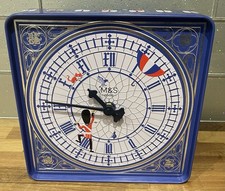 Marks and Spencer M&S Big Ben Tin Working Clock Orange Jaffa Cakes 2024 EMPTY