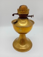 Vintage old brass oil lamp - brass,