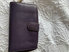 Purple Leather Purse Golunski
