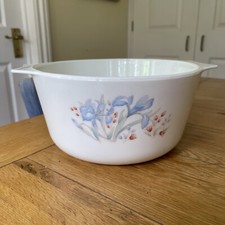 Vintage Pyrex Blue Iris