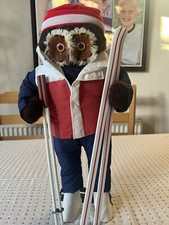Abercrombie & Fitch London Owl Male Skier Original Accessories Poles & Skis Rare
