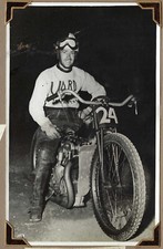 Antique vintage speedway race motorcycle J.A.P photograph original 30s 40s #21