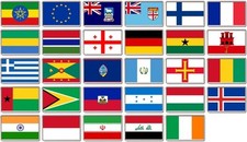 FRIDGE MAGNET - WORLD FLAGS