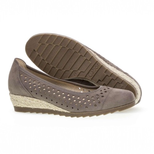 Gabor evelyn grey nubuck - grey, wedge