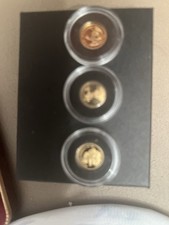 Set Of 3 collectable Gold