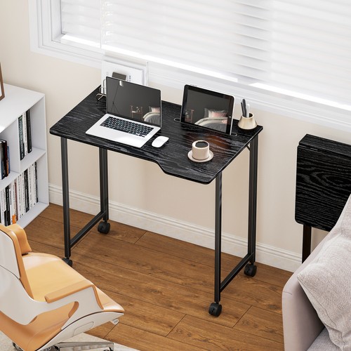 Folding small desk wheels - folding,