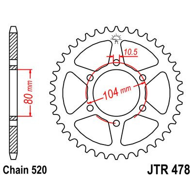 Sprockets ring - jt,