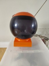 JVC Videosphere Television,  orange space helmet design. 1970s.