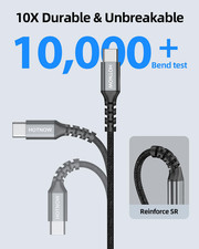 HOTNOW Short USB C to C Cable 0.15M 3Pack, 15Cm USB-C 65W Fast Charging Cords F