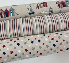 Nautical Beach Hut Fabric