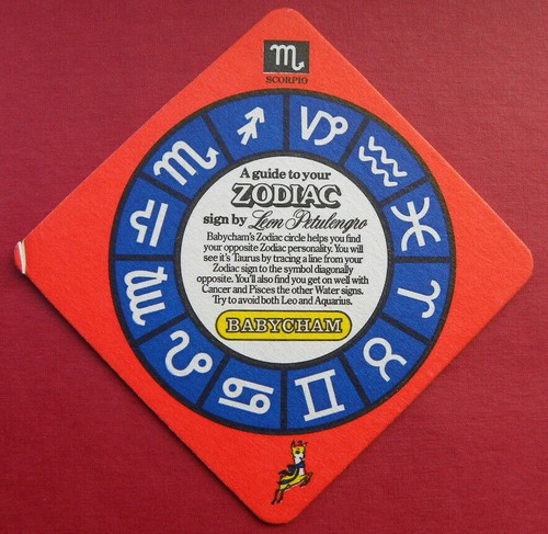 Babycham beer mat - babycham,