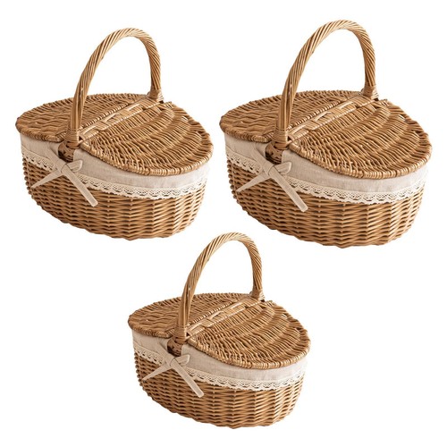 Gift basket empty with handle - basket,