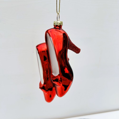 Red ruby glass slipper - red,
