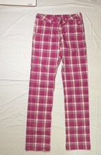 Womens Cross Pink golf plaid