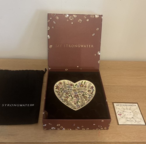 Jay strongwater signed heart - jay,