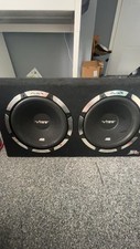 ‘VIBE’ double 12” subwoofer set, working condition lightly used, 1200 watts