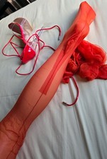 Gio Burnt Copper Limited Edition – Fully Fashioned Susan Heel 10 Stockings Worn