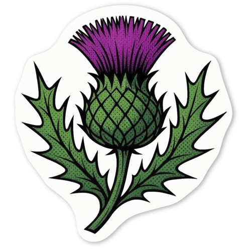 Scottish thistle decal - 'scottish,