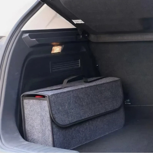 Grey car boot organiser felt - boot,